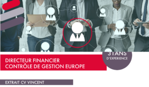 Illustration en introduction au CV de Vicnent, Directeur financier, contrôle de gestion europe
