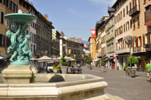 Fontaine au centre-ville de Chambéry